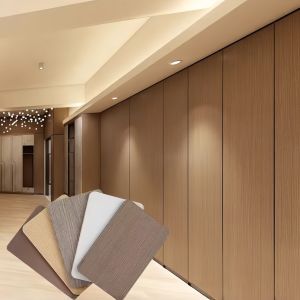 China Modern Design PVC Wall Panel with Geometric Pattern and Moisture-Proof Woodgrain Vinyl Film wholesale
