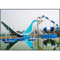 China Water Park Equipment Wave Slide, 11m Height Fiberglass Water Slides for Outdoor Aqua Park on sale