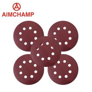 5 Inch 125mm Red Aluminum Oxide Abrasive Sanding Disc Red Aluminum Oxide