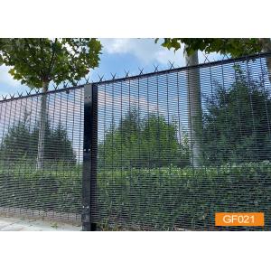 Square Post Flat Bar Anti Climb Mesh Fence for Airport