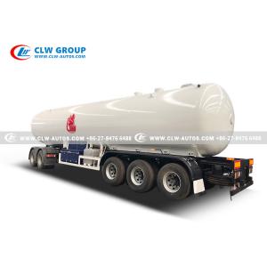 Horizontal Cylindrical 250 PSI LPG Industrial Gas Tank Trailer 49600liter