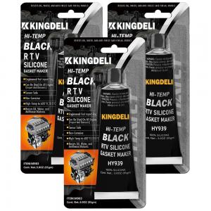 Black RTV Waterproof Caulk Sealant Silicone For Automotive Plumbers