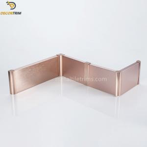 China Rose Gold Skirting Board Profiles 60mm 80mm 100mm For Decoration supplier