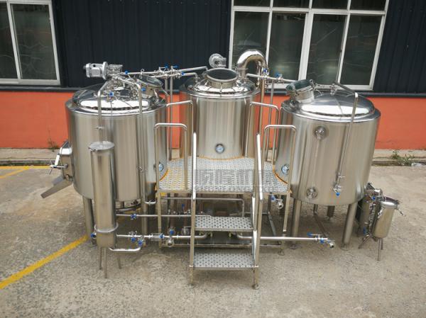 Plc Control Craft Beer Brewing Equipment , Commercial Beer Distillery Equipment