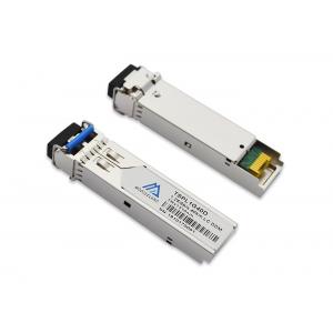 1.25G SFP Fiber Transceiver , 1000Base EX SFP 40km 1550nm Duplex LC Connector