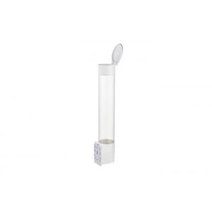 White Transparent Paper Cup Dispenser , Plastic Cup Holder For Water Dispenser