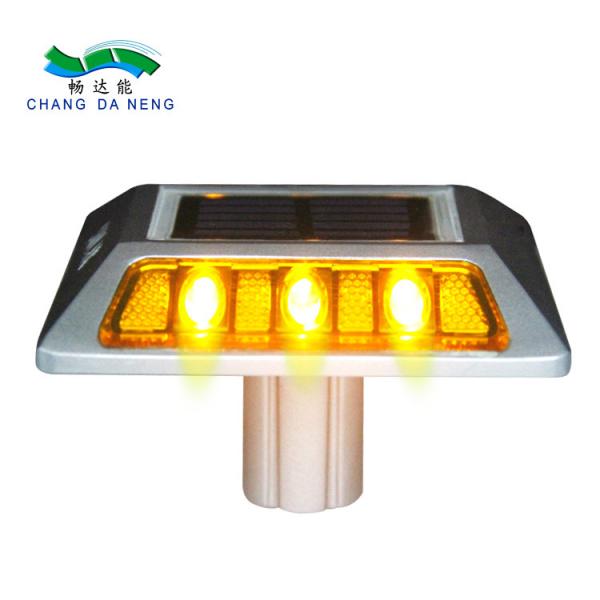 Solar Powered LED Road Stud Solar Amber Lights Driveway Pathway Stair Dock