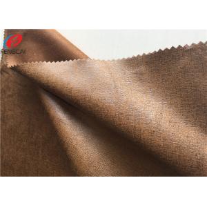 China 100% Polyester Bronzing Embossed Micro Suede Fabric For Upholstery supplier