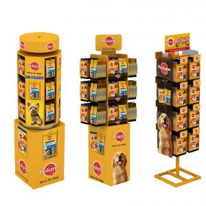 China Pet Food Wooden Holder Stand Customized Colors Made Of Metal supplier