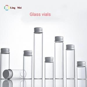 Glass Dram Vials 5ml 6ml 8ml 10ml 12ml 15ml Clear glass vials with aluminum cap for subpackage