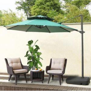 Green Aluminum Umbrellas Commercial Use Sunshade Aluminum Umbrella For Pool