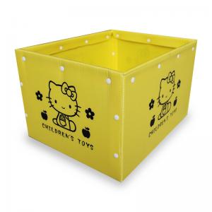 China Custom made cheap pp corrugated plastic storage box with lid supplier