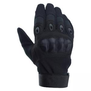 China Hard Knuckle Military Protective Equipment Glove Polyurethane Black Khaki Army Green supplier