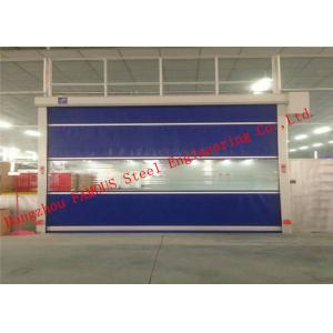 Automatic Steel Industrial Garage Doors Lifting Up Roller Shutter Door PVC Surface