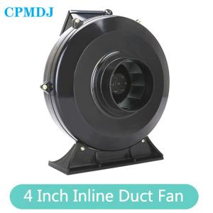 China Flexible  300 Cfm  4 Inch 100mm Inline Bathroom  Exhaust Ducted Fan Motor supplier