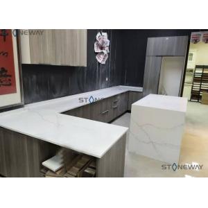 Polished Quartz Table Top Artificial Quartz Stone For Kitchen Countertops