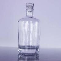 China Bourbon XO Mini Spirit Bottle Oval Crystal Whiskey Glass Vodka Bottle on sale