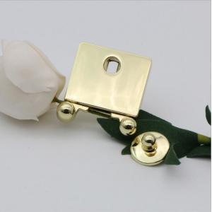 Nickel Free Light Gold Bag Accessories Metal leather bag lock push locks for handbags