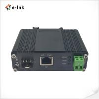 China DIN Rail PoE Media Converter 100 / 1000 BASE-TX SFP Ethernet Converter on sale