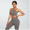 Scunch Butt Lift Crisscross Back Yoga Activewear Sets Breathable Mesh
