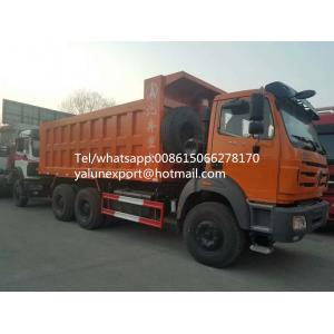 China Heavy duty quarry gravel tipper truck 6x4 30ton dumper Beiben dump truck supplier