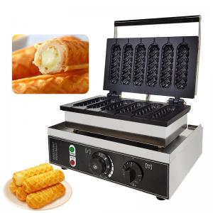 China Non-stick Coated Electric Corn Hot Dog Waffle Maker with 6 Sticks Easy Operation supplier