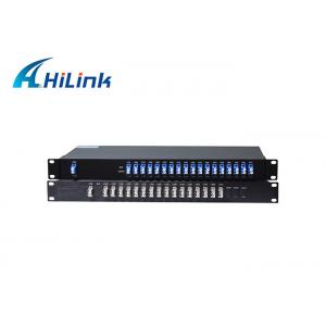 China Dual Fiber LC/UPC Connector 18CH CWDM Mux+Demux Module in 1U 19 Rack Mount Chassis supplier