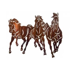 China Professional Large Wild Horse Wall Art Metal Sculpture For Home Decoration supplier