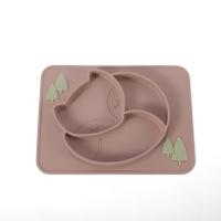 China Heat Resistant Baby Feeding Silicone Plates Microwave Safe Non-Toxic on sale
