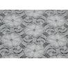 China Tela de nylon CY-LW0783Y elegante hermoso de Spandex del cordón elástico blanco wholesale