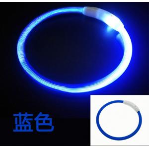 China Led Rechargeable Dog Collar Light Up Night Walking Necklace supplier