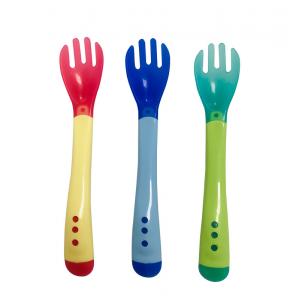 Silicone Squeeze Food Feeder Spoon Set , Heat Proof Soft Squeeze Feeder