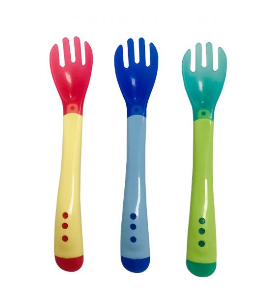Silicone Squeeze Food Feeder Spoon Set , Heat Proof Soft Squeeze Feeder