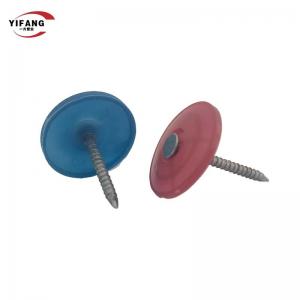 China Durable Metal Screw Plastic Cap Nails For House Wrap Aging Resistance Lightweight supplier