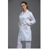 Resuable Anti Static ESD cleanroom labcoat white color with conductive fiber