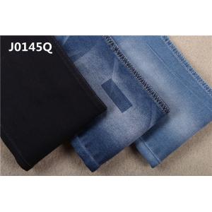 10.5 Oz 62/63" Satin Weave Super Stretch Indigo Denim Fabric For Jeans