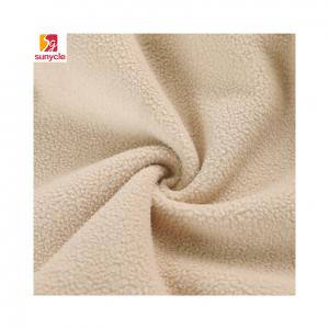 100% Polyester Micro Knitted Fleece Fabric Soft Anti Static 250GSM