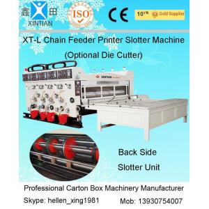 China Imprimante ondulée semi automatique de Flexo de carton de couleur de la machine 4 de fabrication de cartons supplier