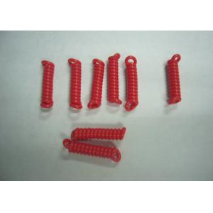 China Safety Short 3CM Length Red Coiled Cable by 90 Degree Weld on Two Ends supplier