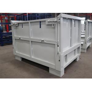 Reusable Steel White Stillage Crate Stacking For Warehouse