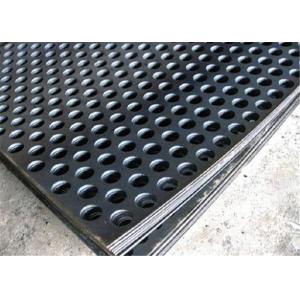 1.5mm Thick Sunscreens Round Hole Perforated Steel Sheet Galvanized