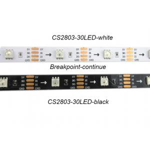 CS2803 Black Digital LED Strip Lights Customized Length For Libraries / Hospitals