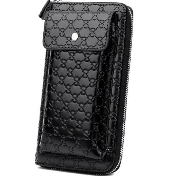 Large Capacity PU Alligator Leather 22CM Clutch Wallet