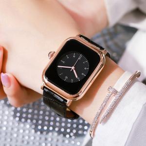 Square Shape Women Quartz Wrist Watch Wearproof Antiscratch 64g