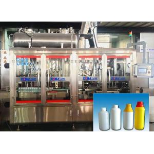 Tracking Type Automatic Monoblock Filler Capper Machine For Plastic Bottle