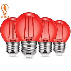 China G45 2W Colored Edison Bulbs Red Light Decorative Glass Lamp 2200K supplier