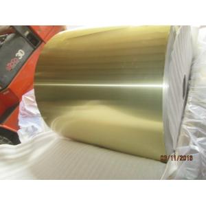 China Golden epoxy coated aluminum foil for fin stock in air conditioner Alloy 8079, temper H22, Thickness 0.008''(0.203mm) supplier