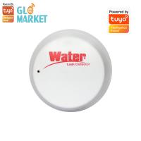 China Glomarket Smart Water Leak Detector Wifi Sensor Wireless Alert Security Leakage Alarm Water Leak Detector Smart Home on sale