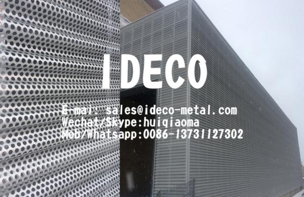 Architectural Cladding/Siding/Roofing, Corrugated Perforated Metal Screens Wall