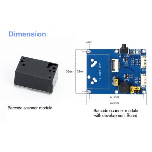 China OEM USB Interface QR Scanner Module China Manufacturer's 2D CMOS Scan Head QR Barcode Reader for Arduino in Stock wholesale